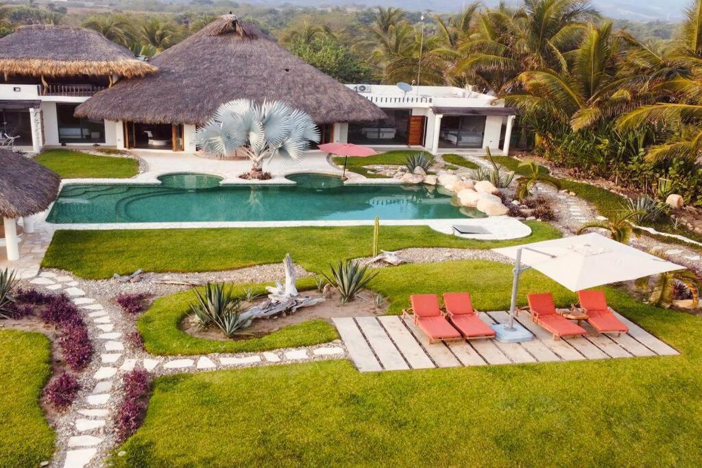 Villa De Las Rocas プエルト・エスコンディード エクステリア 写真
